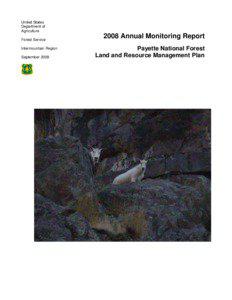 Payette National Forest Monitoring Report