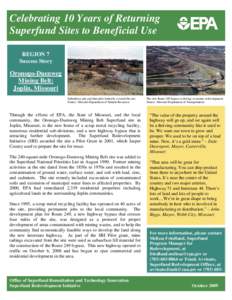 Celebrating 10 Years of Returning Superfund Sites to Beneficial Use: Region 5 Success Story, South Point Plant