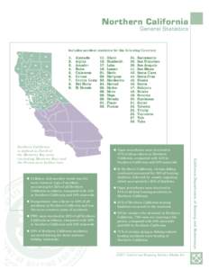 Northern California  General Statistics Includes accident statistics for the following Counties: 8