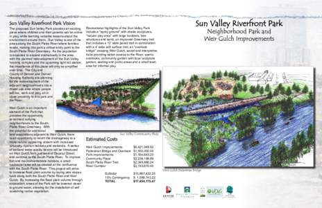 Sun Valley Riverfront Park Vision The proposed Sun Valley Park provides an exciting place where children and their parents can be active in play, while learning valuable lessons about the environment around them. Sun Val