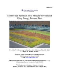 A Temperature and Seasonal Energy Analysis of Green, White and Dark Roofs