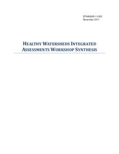 Healthy Watersheds Integrated Assessments Workshop Synthesis (EPA/600/R[removed])