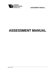 ASSESSMENT MANUAL  ASSESSMENT MANUAL January 1, 2003