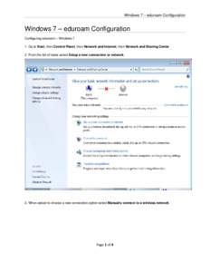Microsoft Word - Windows 7 - eduroam configuration
