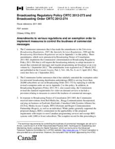 Broadcasting Notice of Consultation CRTC[removed]