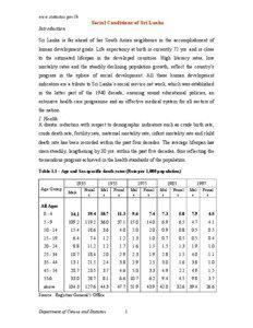 www.statistics.gov.lk  Social Conditions of Sri Lanka