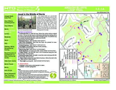 ARDAGH BLUFFS LOOP TRAIL Simcoe County Trails - Ready to Explore!  P