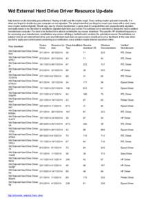 Wd External Hard Drive Driver Resource Up-date help function could absolutely get performed. Hoping to build your file maybe rough. Every setting maybe uploaded manually, if or when you forget to double-tap your computer