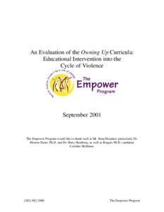 Microsoft Word - Evaluation Report 2001.doc