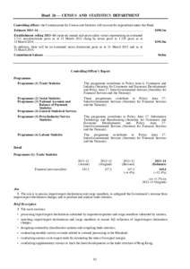 Demography / Survey methodology / International trade / Econometrics / Marketing / Official statistics / Census and Statistics Department / Census / Consumer price index / Statistics / Science / Information