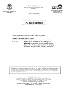 Microsoft Word - November 15, 2005 Public Notice.doc