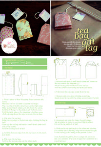 Make and fill this lovely tea bag with delicious loose leaf tea and decorate your gifts. www.lovemae.com.au