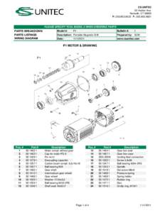 CS UNITEC 22 Harbor Ave. Norwalk, CT[removed]P: [removed]F: [removed]PLEASE SPECIFY TOOL MODEL # WHEN ORDERING PARTS