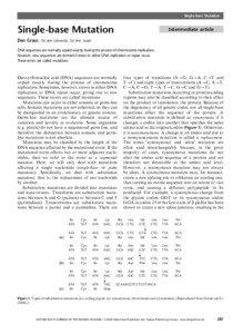 Single-base Mutation  Single-base Mutation