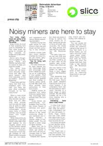 Tips for living with  noisy miners Bairnsdale Advertiser
