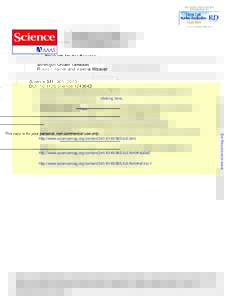 Strength Under Tension Russell Bainer and Valerie Weaver Science 341, ); DOI: scienceIf you wish to distribute this article to others, you can order high-quality copies for your