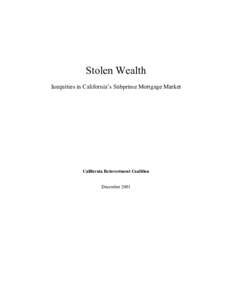 Microsoft Word - Stolen Wealth - final report Dec.doc