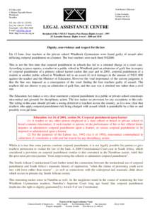 Microsoft Word - Hubbard opinion piece on corporal punishment judgement June 2013