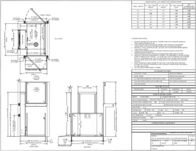 TOWER HEIGHT, LIFT HEIGHT AND ANCHOR POINTS (A) MAIN TOWER HEIGHT (B) MAX LIFT HEIGHT