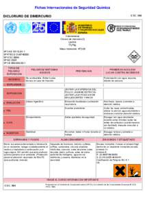 Nº CAS[removed]International Chemical Safety Cards (WHO/IPCS/ILO)