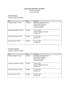 Microsoft Word - Approved EAA Meeting Calendar