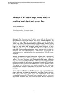 Cartography / World Wide Web / Geodesy / Geography / Map / Digital media / Geographic information system / Yahoo! / Commission on Maps and the Internet