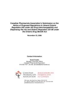 TDSPA - CPhA Response to Proposed Amendments