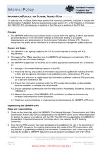 Physical geography / Great Barrier Reef Marine Park / States and territories of Australia / Freedom of information legislation / IPS / Document management system / Freedom of Information Act / Australian National Heritage List / Great Barrier Reef / Geography of Australia