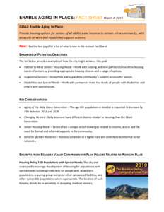 Household / Human development / Highland /  California / Aging in place / Retirement / Housing / Old age / Aging / Demography