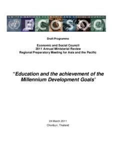 High-Level Asian and Pacific Regional Meeting Education and MDGs 22 March 2011.doc