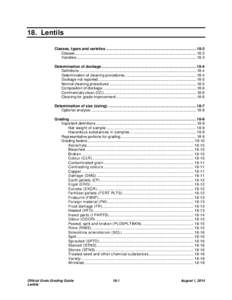 Lentils – Chapter 18 – Official Grain Grading Guide