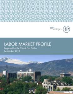 LABOR MARKET PROFILE Prepared for the City of Fort Collins September 2014 DRAFT