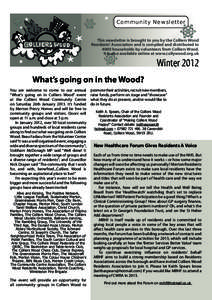  	  
   This newsletter is brought to you by the Colliers Wood Residents’ Association and is compiled and distributed to