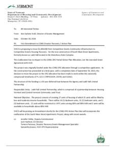 ___________________________________________________________________________ State of Vermont Department of Housing and Community Development Deane C. Davis Building – 6th Floor [phone[removed]One National Life Dr