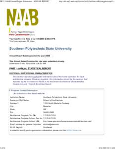 DEV\\ NAAB Annual Report Submission : ANNUAL REPORT  1 of 16 http://dev.arq2.naab.org/(S(tsvwc3yc5y2arr45iex1wfat))/arq/print.aspx?s...