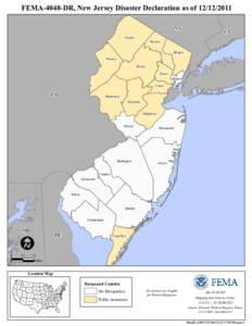 FEMA-4048-DR, New Jersey Disaster Declaration as of[removed]NY Sussex CT