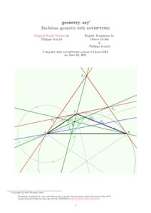 geometry.asy∗ Euclidean geometry with asymptote Original French Version by Philippe Ivaldi  English Translation by