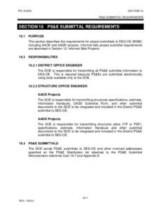 Building engineering / Submittals