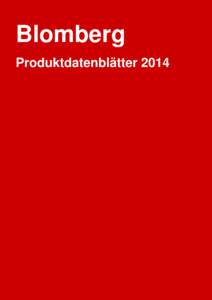 Blomberg Produktdatenblätter 2014 Kühlen & Gefrieren