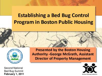 Establishing a Bed Bug Control Program in Boston Public Housing