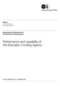 Report by the Comptroller and Auditor General Department for Education and the Education Funding Agency