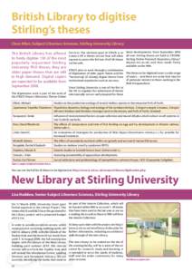 Research libraries / Association of Commonwealth Universities / University of Stirling / Thesis / Stirling / British Library / Library / Education / Geography of the United Kingdom / Subdivisions of Scotland