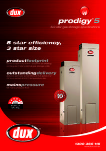 five star gas storage specifications  5 star efficiency, 3 star size productfootprint