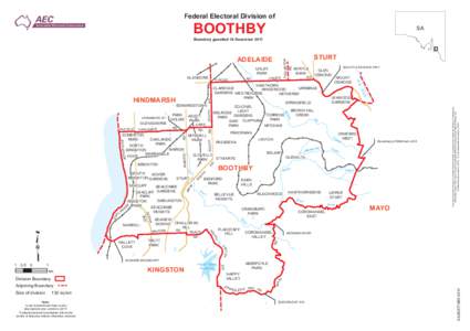 Federal Electoral Division of  BOOTHBY SA