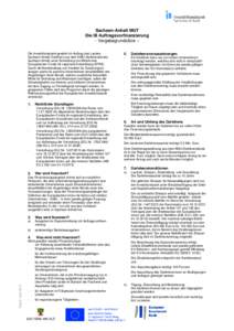 Sachsen-Anhalt MUT Die IB Auftragsvorfinanzierung - Vergabegrundsätze – Die Investitionsbank gewährt im Auftrag des Landes Sachsen-Anhalt Darlehen aus dem KMU-Darlehensfonds Sachsen-Anhalt unter Einbindung von Mittel