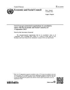 International organizations / Sociology / International nongovernmental organizations / International Federation for Family Development / UNESCO / Consultative Status / Society for International Development / Religions for Peace / Nebiha Gueddana / United Nations / Structure / Non-governmental organizations