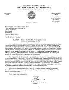 DEPARTMENT OF ENVIRONMENTAL SERVICES  CITY AND COUNTY OF HONOLULU 1000 ULUOHIA STREET, SUITE 308, KAPOLEI, HAWAII[removed]TELEPHONE: ([removed] • FAX: {[removed] •WEBSITE: http://envhonolulu.org
