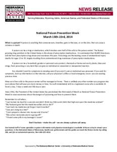 Suicide methods / Drugs / Substance abuse / Drug overdose / National Poison Prevention Week / Poison / Medical prescription / Prescription medication / Methadone / Medicine / Health / Pharmacology