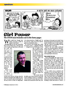 spectrum  Girl Power The STEM issue branches out to the funny pages