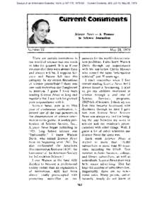 Science News -- A pioneer in Science Journalism